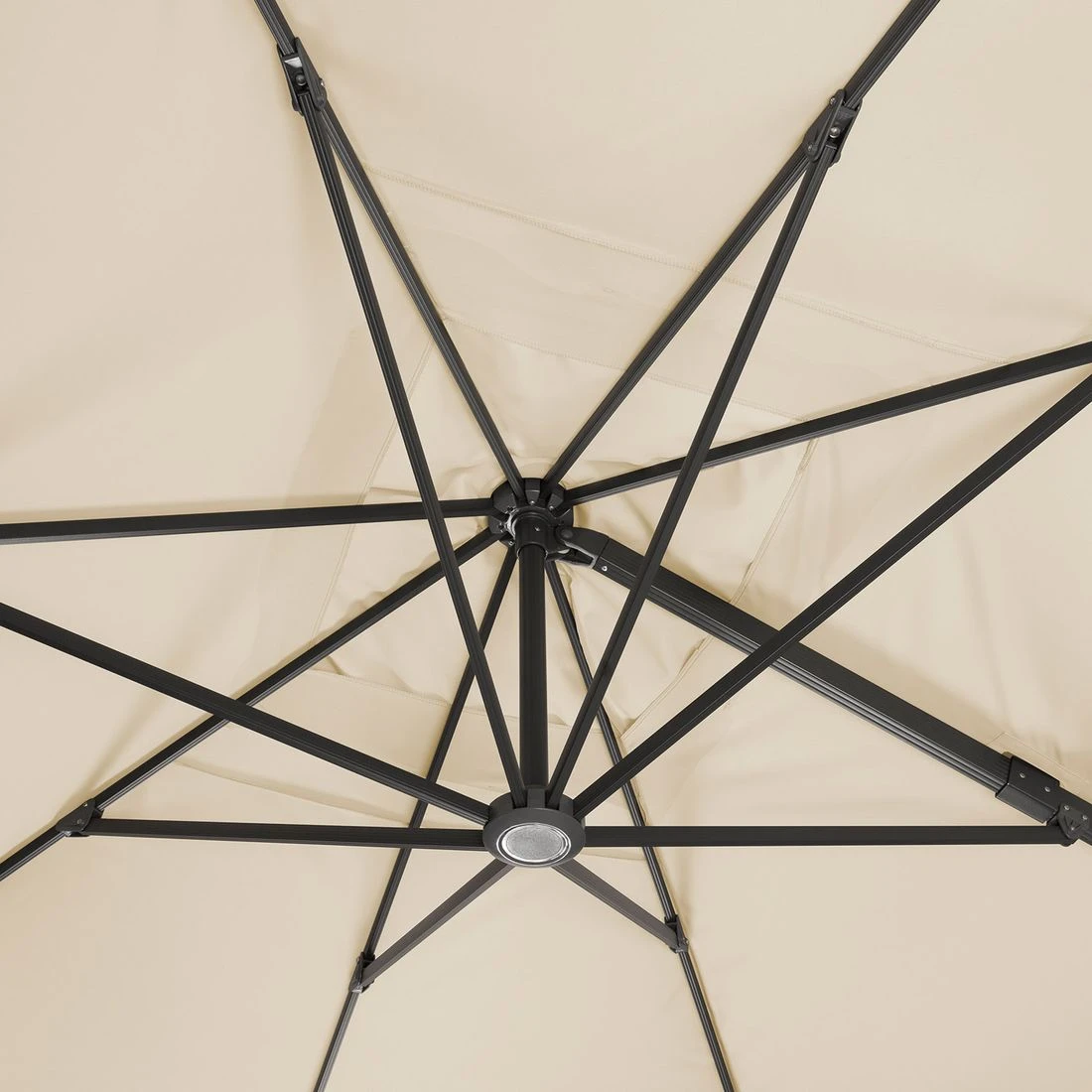 Schneider® Schneider Rhodos Grande Ampelschirm 300x400cm Anthrazit/Natur 12 Schneider® Schneider Rhodos Grande Ampelschirm 300x400cm Anthrazit/Natur – Bild 10