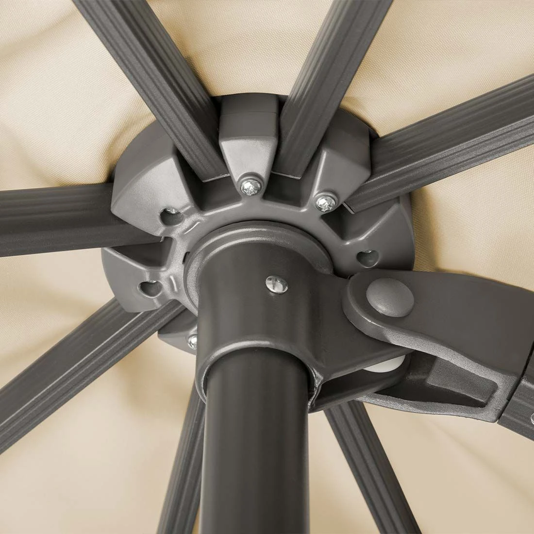 Schneider® Schneider Rhodos Grande Ampelschirm 300x400cm Anthrazit/Natur 13 Schneider® Schneider Rhodos Grande Ampelschirm 300x400cm Anthrazit/Natur – Bild 11