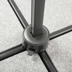 Schneider® Schneider Rhodos Junior Ampelschirm 230x230cm Anthrazit/Rot -Garten Leben schneider rhodos junior ampelschirm 230x230cm 1357084 10