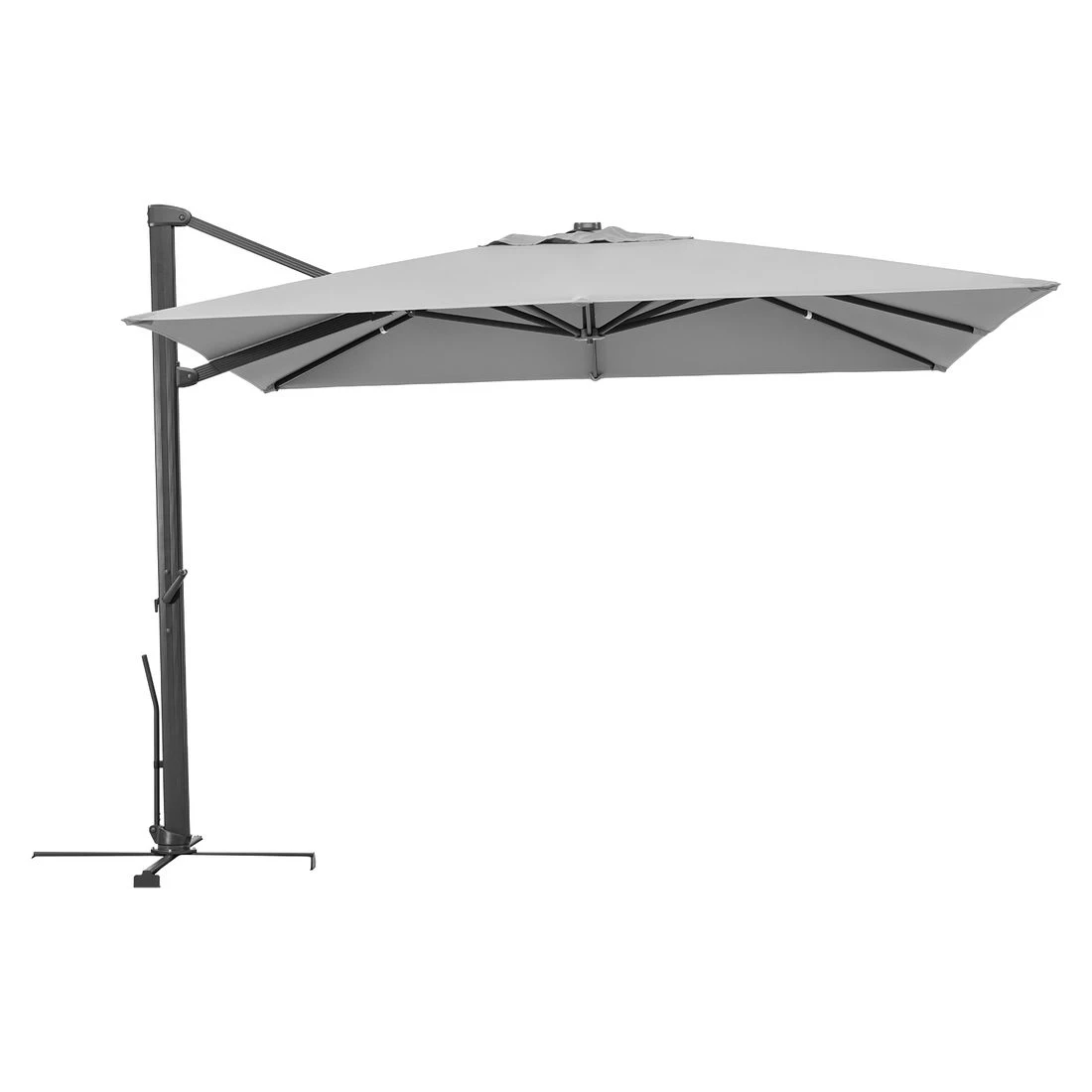 Schneider® Schneider Rhodos Smart Ampelschirm 300x300cm Silbergrau 3 Schneider® Schneider Rhodos Smart Ampelschirm 300x300cm Silbergrau