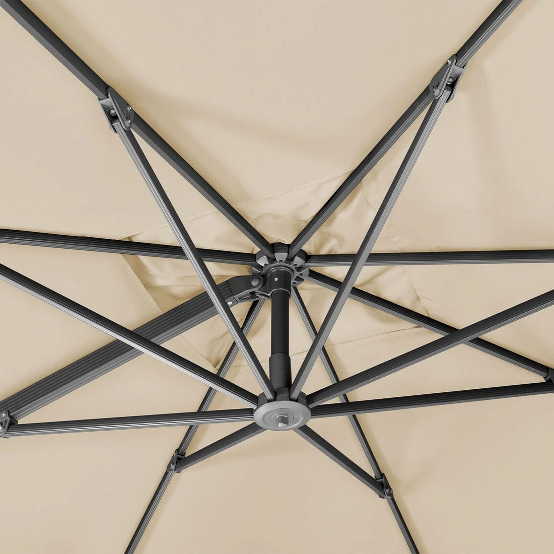 Schneider® Schneider Rhodos Smart Ampelschirm 300x300cm Natur 13 Schneider® Schneider Rhodos Smart Ampelschirm 300x300cm Natur – Bild 11