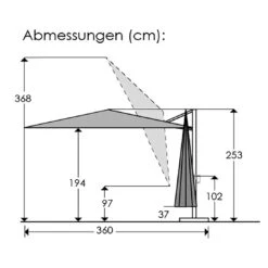 Schneider® Schneider Rhodos Smart Ampelschirm 300x300cm Natur 16 Schneider® Schneider Rhodos Smart Ampelschirm 300x300cm Natur -Garten Leben schneider rhodos smart ampelschirm 300x300cm 1357304 3