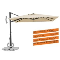 Schneider® Schneider Rhodos Smart Ampelschirm 300x300cm Natur 17 Schneider® Schneider Rhodos Smart Ampelschirm 300x300cm Natur -Garten Leben schneider rhodos smart ampelschirm 300x300cm 1357304 4