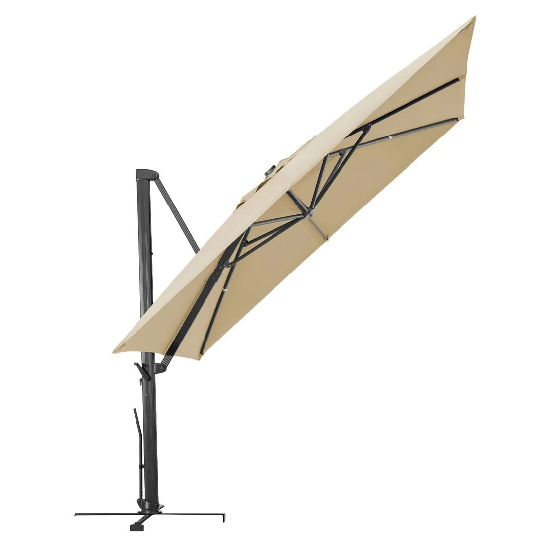 Schneider® Schneider Rhodos Smart Ampelschirm 300x300cm Natur 8 Schneider® Schneider Rhodos Smart Ampelschirm 300x300cm Natur – Bild 6