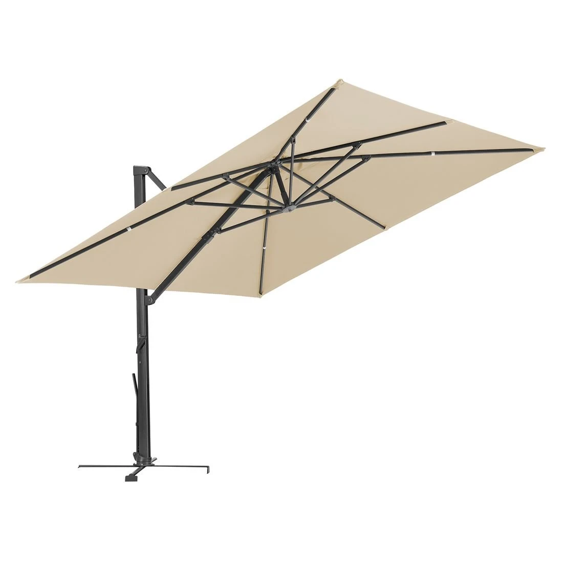 Schneider® Schneider Rhodos Smart Ampelschirm 300x300cm Natur 9 Schneider® Schneider Rhodos Smart Ampelschirm 300x300cm Natur – Bild 7