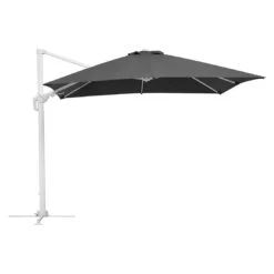 Schneider® Schneider Rhodos Twist-Bianco Ampelschirm 300x300cm Weiß/Anthrazit -Garten Leben schneider rhodos twist bianco ampelschirm 300x300cm anthrazit 1098254 1