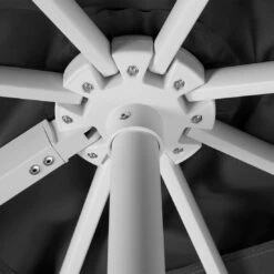 Schneider® Schneider Rhodos Twist-Bianco Ampelschirm 300x300cm Weiß/Anthrazit -Garten Leben schneider rhodos twist bianco ampelschirm 300x300cm anthrazit 1098254 10