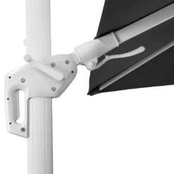 Schneider® Schneider Rhodos Twist-Bianco Ampelschirm 300x300cm Weiß/Anthrazit -Garten Leben schneider rhodos twist bianco ampelschirm 300x300cm anthrazit 1098254 12