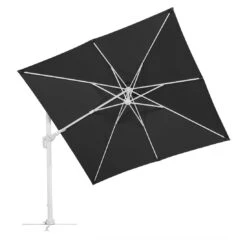 Schneider® Schneider Rhodos Twist-Bianco Ampelschirm 300x300cm Weiß/Anthrazit -Garten Leben schneider rhodos twist bianco ampelschirm 300x300cm anthrazit 1098254 7