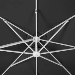 Schneider® Schneider Rhodos Twist-Bianco Ampelschirm 300x300cm Weiß/Anthrazit -Garten Leben schneider rhodos twist bianco ampelschirm 300x300cm anthrazit 1098254 9