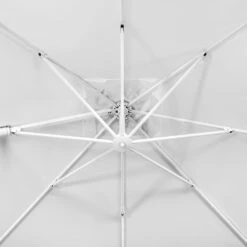 Schneider® Schneider Rhodos Twist-Bianco Ampelschirm 300x300cm Weiß/Weiß -Garten Leben schneider rhodos twist bianco ampelschirm 300x300cm weiss 1098232 9