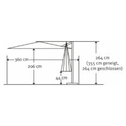Schneider® Schneider Rhodos Twist-Woody Ampelschirm 300x300cm Natur -Garten Leben schneider rhodos twist woody ampelschirm 300x300cm 1357095 3