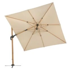 Schneider® Schneider Rhodos Twist-Woody Ampelschirm 300x300cm Natur -Garten Leben schneider rhodos twist woody ampelschirm 300x300cm 1357095 5