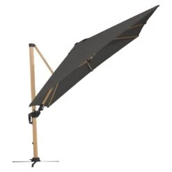 Schneider® Schneider Rhodos Twist-Woody Ampelschirm 300x300cm Anthrazit -Garten Leben schneider rhodos twist woody ampelschirm 300x300cm anthrazit 1098276 6