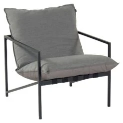 Schöner Wohnen Ameland Loungeset 4-tlg. Aluminium/Sunbrella Schwarz/Grau -Garten Leben schoener wohnen ameland loungeset 4 tlg aluminium sunbrella 1470494 4