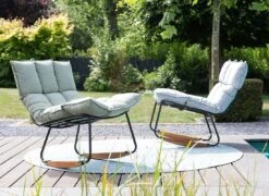 Schöner Wohnen Leska Schaukelstuhl Ink.Hocker Aluminium/Sunbrella Schwarz/Grau -Garten Leben schoener wohnen leska schaukelstuhl ink hocker aluminium sunbrella 1470538 9