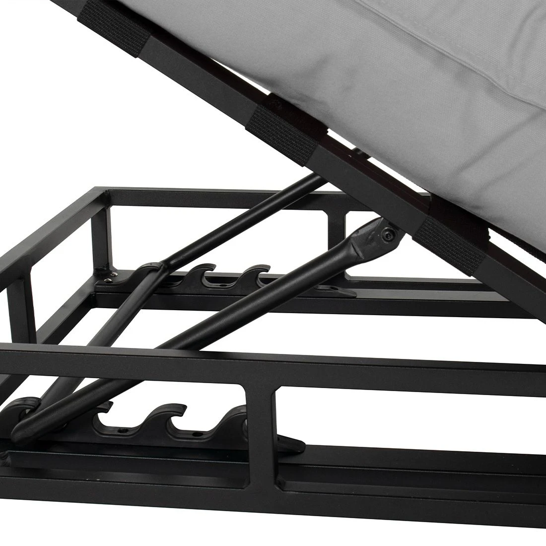 Schöner Wohnen Lunen Gartenliege Aluminium/Sunbrella Schwarz/Grau 7 Schöner Wohnen Lunen Gartenliege Aluminium/Sunbrella Schwarz/Grau – Bild 5