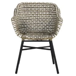 Schöner Wohnen Saba Gartensessel Aluminium/Kunststoff/Polyrattan Schwarz/Grau-Weiß -Garten Leben schoener wohnen saba gartensessel aluminium kunststoff polyrattan 1470417 2