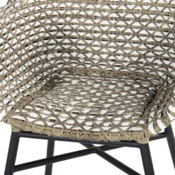 Schöner Wohnen Saba Gartensessel Aluminium/Kunststoff/Polyrattan Schwarz/Grau-Weiß -Garten Leben schoener wohnen saba gartensessel aluminium kunststoff polyrattan 1470417 3