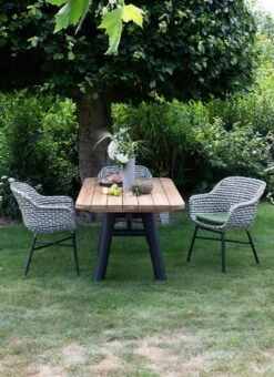 Schöner Wohnen Saba Gartensessel Aluminium/Kunststoff/Polyrattan Schwarz/Grau-Weiß -Garten Leben schoener wohnen saba gartensessel aluminium kunststoff polyrattan 1470417 6