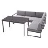 Sieger Adelaide Ecklounge 3-tlg. Eisengrau/Hellgrau -Garten Leben sieger adelaide loungecke 3 tlg 1395463 1