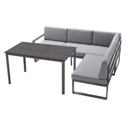 Sieger Adelaide Ecklounge 3-tlg. Eisengrau/Hellgrau