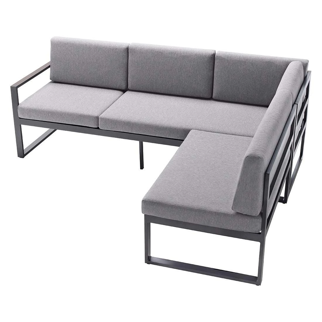 Sieger Adelaide Ecklounge Aluminium/Sunproof Eisengrau/Hellgrau 3 Sieger Adelaide Ecklounge Aluminium/Sunproof Eisengrau/Hellgrau