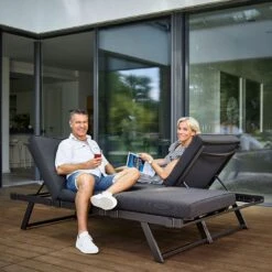 Sieger Auckland Daybed Aluminium/Sunproof Eisengrau/Grau -Garten Leben sieger auckland daybed aluminium sunproof eisengrau grau 1210454 3