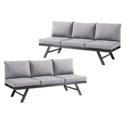 Sieger Auckland Daybed Aluminium/Sunproof® Eisengrau/Hellgrau 14 Sieger Auckland Daybed Aluminium/Sunproof® Eisengrau/Hellgrau -Garten Leben sieger auckland daybed eisengrau hellgrau 1315317 2