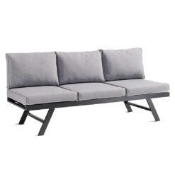 Sieger Auckland Gartensofa Aluminium/Sunproof Eisengrau/Hellgrau -Garten Leben sieger auckland gartensofa aluminium sunproof 1262187 2