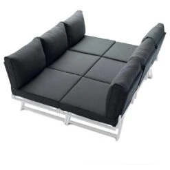 Sieger Auckland Ecklounge 4-tlg. Aluminium/Sunproof® Graphit/Grau -Garten Leben sieger auckland louneecke aluminium sunproof graphit grau 1315350 10