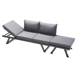 Sieger Auckland Ecklounge 4-tlg. Aluminium/Sunproof® Eisengrau/Hellgrau -Garten Leben sieger auckland loungeecke aluminium sunproof eisengrau hellgrau 1315328 6