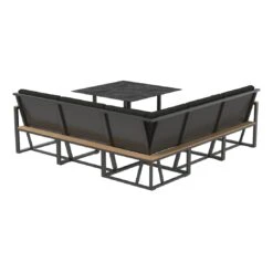 Sieger Havanna Dininglounge 5-tlg Alu/Sunproof Eisengrau/Grau -Garten Leben sieger havanna dininglounge 5 tlg alu sunproof eisengrau grau 1236436 2