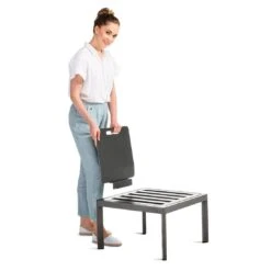 Sieger Lugo Lounge Basis Aluminium Eisengrau -Garten Leben sieger lugo basis aluminium mit polyesterbeschichtung eisengrau 1262231 3