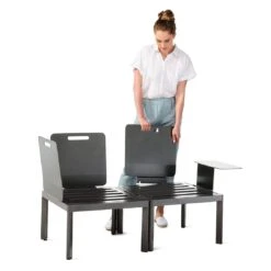 Sieger Lugo Lounge Basis Aluminium Eisengrau -Garten Leben sieger lugo basis aluminium mit polyesterbeschichtung eisengrau 1262231 4