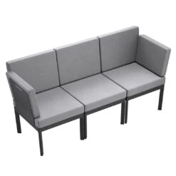 Sieger Lugo Lounge Basis Aluminium Eisengrau -Garten Leben sieger lugo basis aluminium mit polyesterbeschichtung eisengrau 1262231 8