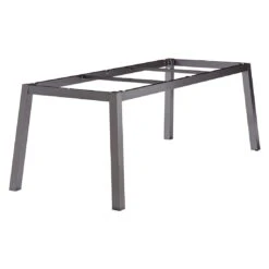 Sieger Gartentisch-Gestell 220x100cm Quadratrohr Aluminium Eisengrau