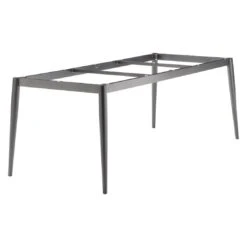 Sieger Gartentisch-Gestell 220x100cm Rundrohr Aluminium Eisengrau