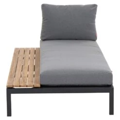 Siena Garden Alvida Gartenliege Rechts Aluminium/Polyester Matt Anthrazit/Grau -Garten Leben siena garden alvida loungeliege rechts aluminium polyester inkl kissen 1427440 2