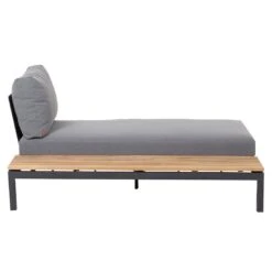 Siena Garden Alvida Gartenliege Rechts Aluminium/Polyester Matt Anthrazit/Grau -Garten Leben siena garden alvida loungeliege rechts aluminium polyester inkl kissen 1427440 3