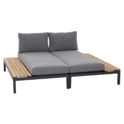 Siena Garden Alvida Gartenliege Rechts Aluminium/Polyester Matt Anthrazit/Grau -Garten Leben siena garden alvida loungeliege rechts aluminium polyester inkl kissen 1427440 8