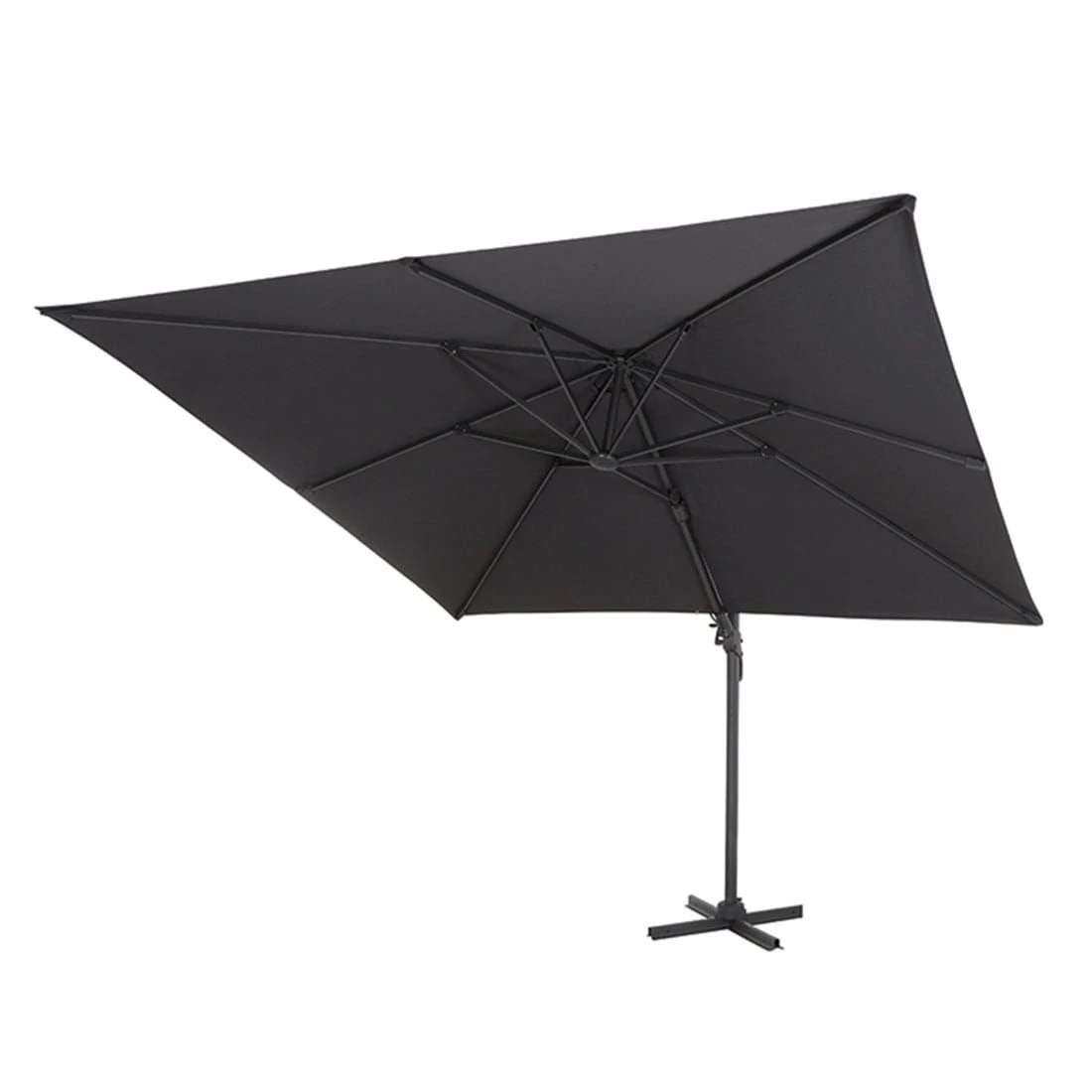 Siena Garden California N+ Ampelschirm 300x300 Cm Anthrazit/Anthrazit 6 Siena Garden California N+ Ampelschirm 300x300 Cm Anthrazit/Anthrazit – Bild 4