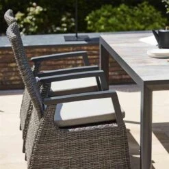 Siena Garden Corido Gartensessel Aluminium/Geflecht Inkl. Kissen Matt Anthrazit/Charcoal Grey -Garten Leben siena garden corido diningsessel aluminium geflecht inkl kissen 1363629 3