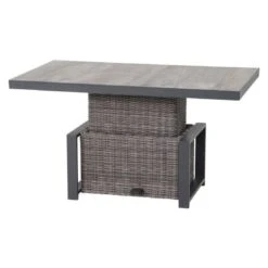 Siena Garden Corido Dininglounge 5-teilig Aluminium/Geflecht Anthrazit/Charcoal Grey -Garten Leben siena garden corido loungeecke 5 teilig aluminium geflecht 7