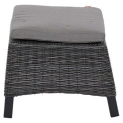 Siena Garden Corido Loungehocker Geflecht Inkl. Kissen Charcoal Grey/Taupe-Meliert -Garten Leben siena garden corido loungehocker geflecht inkl kissen 1353047 2