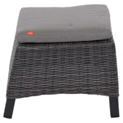 Siena Garden Corido Loungehocker Geflecht Inkl. Kissen Charcoal Grey/Taupe-Meliert -Garten Leben siena garden corido loungehocker geflecht inkl kissen 1353047 3