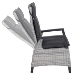 Siena Garden Corido Gartensessel Aluminium/Gardino®-Geflecht Matt Anthrazit/Ice Grey -Garten Leben siena garden corido verstellsessel aluminium geflecht 1425295 2
