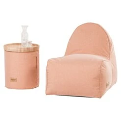 Siena Garden FLOW.U Round Sitzsack Ø 45 Cm Apricot -Garten Leben siena garden flow u round sitzsack durchm 45 cm 1462079 5