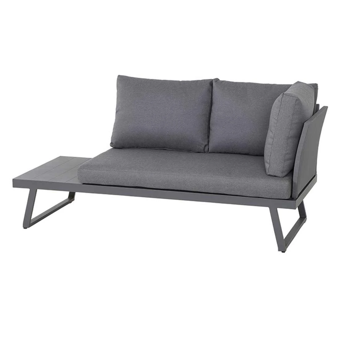 Siena Garden Larina Ecklounge 2tlg Aluminium/Polyester Graphit/Schiefergrau 4 Siena Garden Larina Ecklounge 2tlg Aluminium/Polyester Graphit/Schiefergrau – Bild 2