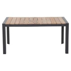 Siena Garden Londra Dininglounge 5-tlg. Mit Tisch 140x80cm Anthrazit/Schwarz-Silber -Garten Leben siena garden londra loungeecke 5 tlg mit tisch 140x80cm 1407937 6